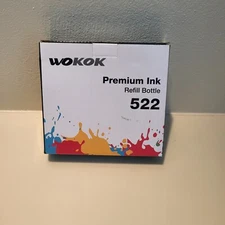 NEW Wokok Premium Ink Refill Bottle 522 - 4 Pack Sealed
