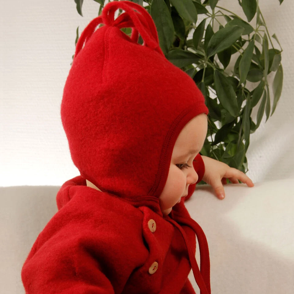 ENGEL Sombrero de Invierno Bebé para 6-24 Meses, 100% Lana Merino Orgánica Vellón Foto 3 de 4
