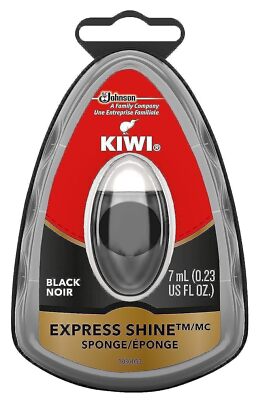 KIWI Express Shoe Shine Sponge | Leather Care for Shoes Boots Furniture Jacke...