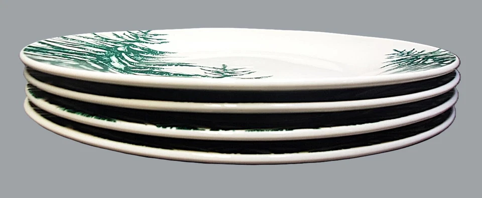 NUEVO Platos Royal Norfolk Navidad Invierno País de las Maravillas - Juego de 4 Foto 3 de 4