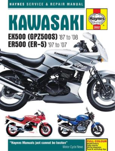 Kawasaki EX500 (GPZ500S) & ER500 (ER-5) (87 - 05) (Tascabile)
