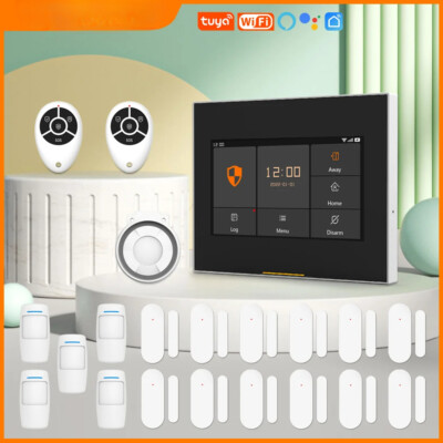 Intelligent Wireless WiFi House Security Alarm System Kit Compatible with Alexa