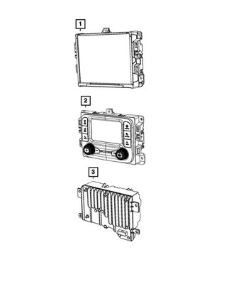 Genuine Mopar Multi Media Radio 68422051AD