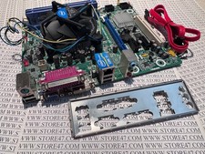 Intel DH61CR Intel i3 3.1ghz CPU 4gb Memory HEAT SINK FAN I/O PLATE Sata Cables