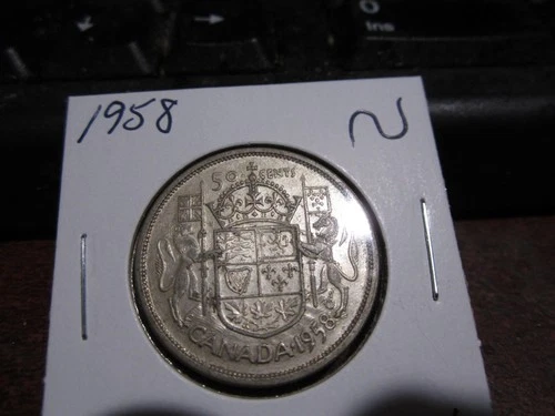 1958 Canada 50 Cents — photo from the most recent tracked eBay sale