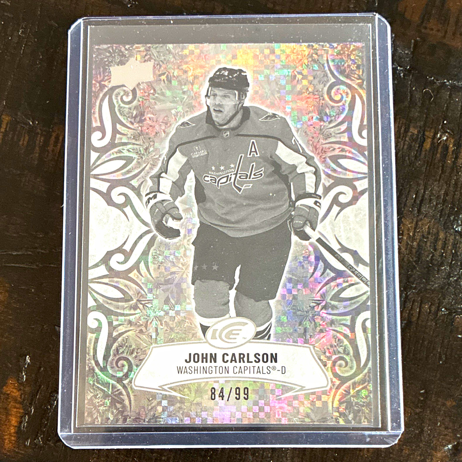 Upper Deck ICE 2024-25 John Carlson Washington Capitals Greyscale #88 84/99