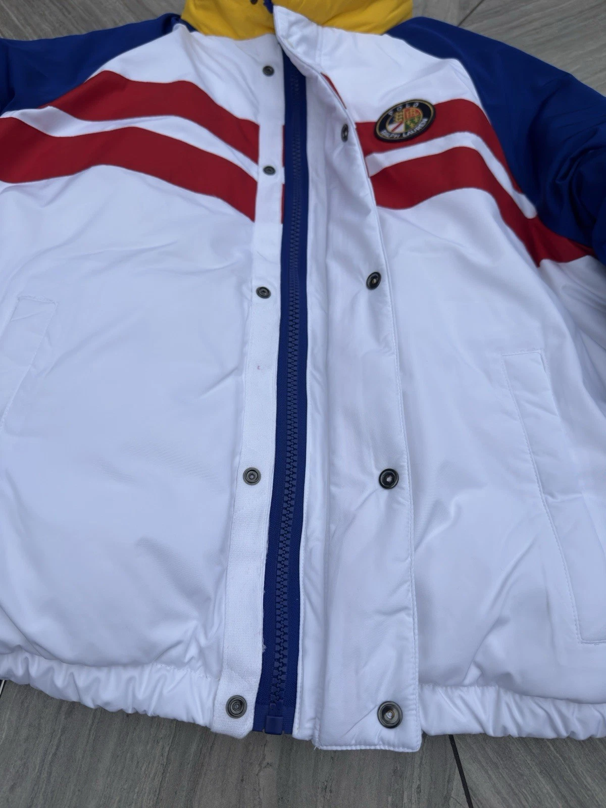 Polo Ralph Lauren Sun Valley Colorblock Sherpa Full Zip Puffer Jacket M - product detail image 7