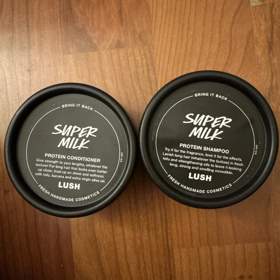 Lush Super Milk Champú 60g y Acondicionador 50g Mini Travels Duo Set NUEVO Foto 2 de 4