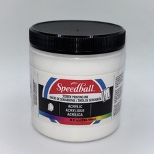 004620 4620 Acrylic Screen Printing Ink 8 Fl Oz. 237 ml White New Speedball
