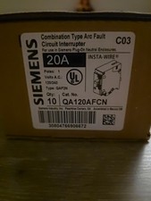 Nuevo disyuntor Siemens QA120AFCN AFCI falla de arco 20A QAF2n QA120 AFCN 20 AMP