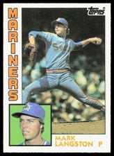 1984 Topps Traded #70T Mark Langston RC Rookie Card Seattle Mariners. rookie card picture
