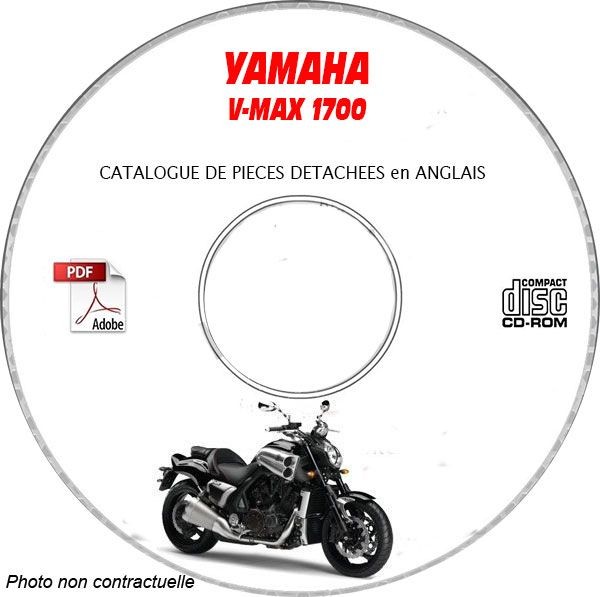 V-MAX 1700 catalogue pièces CDROM manuel technique moto en anglais