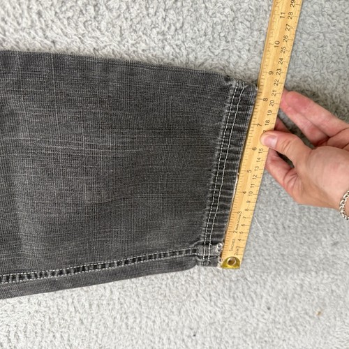 Pantalones de mezclilla vintage Y2K Southpole pierna ancha negros desteñidos holgados patinador ropa de calle 26x25 - Imagen 9 de 12