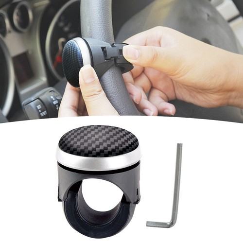 Ergonomic Design Car Steering Wheel Booster with Carbon Fiber Appearance - Picture 12 of 12