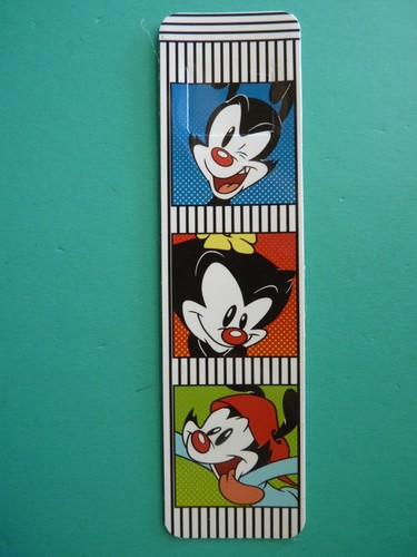 Vintage 90s ANIMANIACS Tab Bookmark YAKKO WAKKO & DOT Antioch