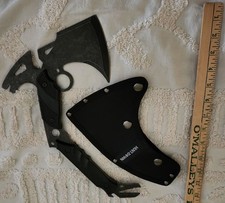 Hunt-Down 13" Hunting Survival Axe With Sheath - Black - New - WOW!