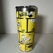 Peanuts Snoopy Comic Strip Stainless Steel Tumbler w/Lid Teva 20 Oz