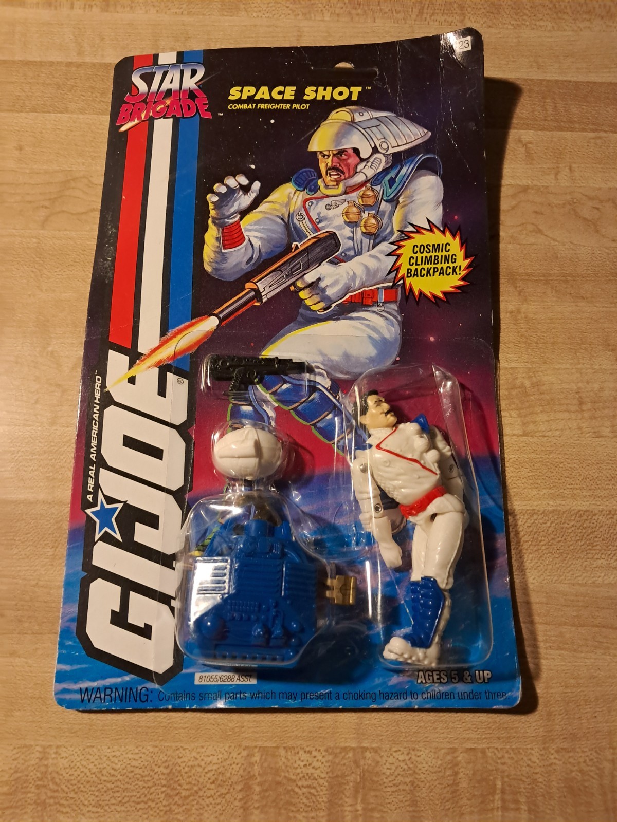 Figura Hasbro De Colección 1993 Gi Joe Star Brigade Disparo Espacial Combate Carguero Piloto
