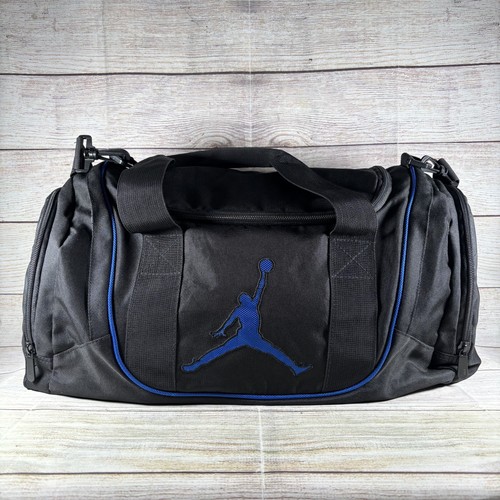 Jordan Jumpman Black Blue Duffel Bag Gym Sport Travel Carry On Overnight