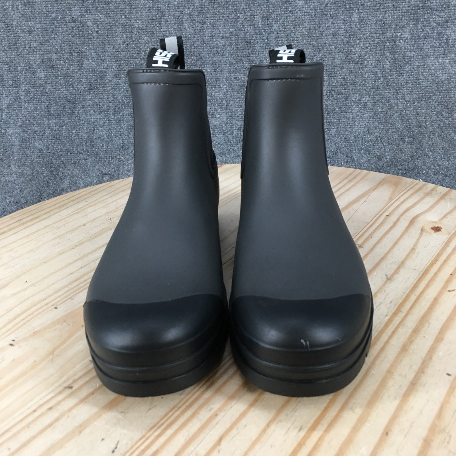 HISEA Rain Boots Womens 10 Chelsea Ankle Elastic Side Panel Waterproof Gray image 7