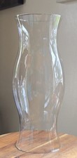 Clear Glass Hurricane Shade Chimney Candle Replacement 14"