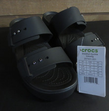 Image of CROCS WOMEN'S BROOKLYN BUCKLE SANDAL - BLACK - US 7