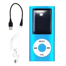 Blue 1.8" Portable MP3 Player - Multifunctional Digital Music Player