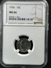 1956  10C  Roosevelt Dime NGC MS66    8699811-044