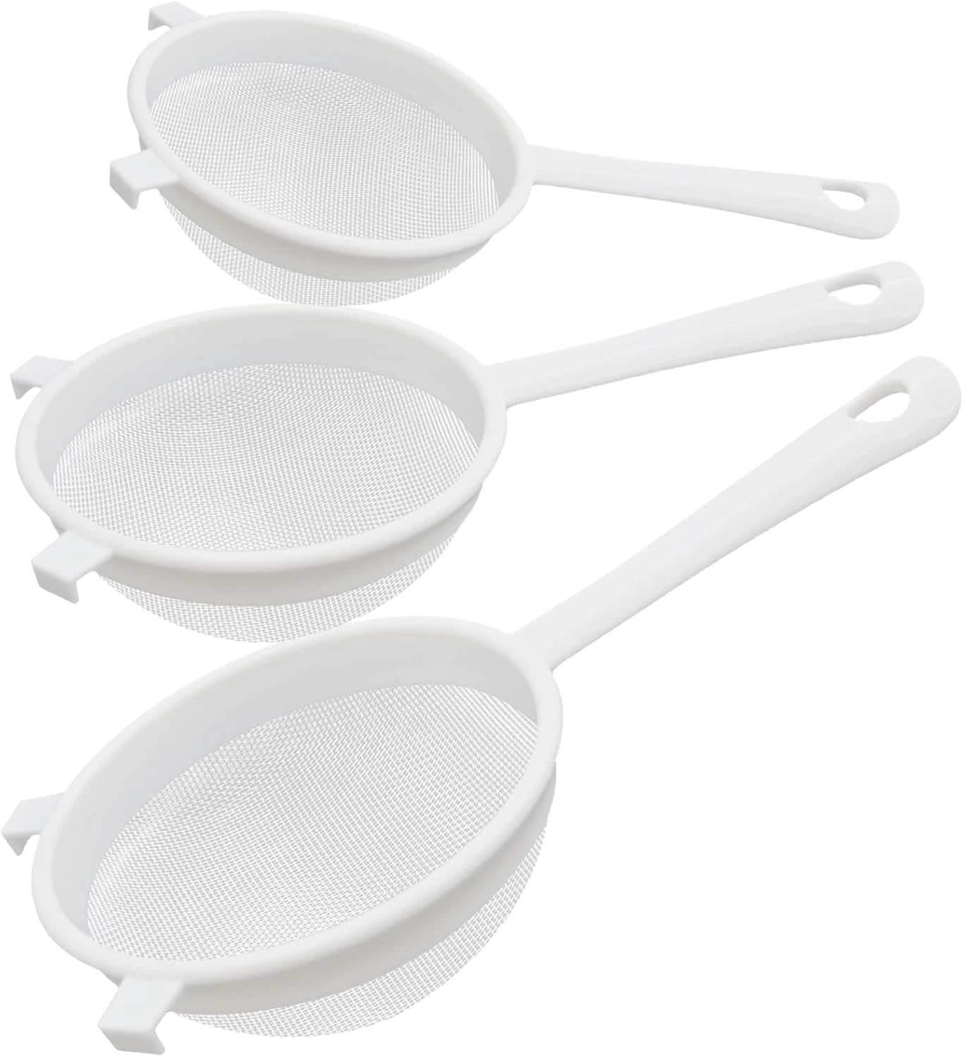 3 Pcs Plastic Nylon Fine Mesh Kefir Strainer Set with Handle, Sieve Fine Mesh Co
Opens in a new wind
