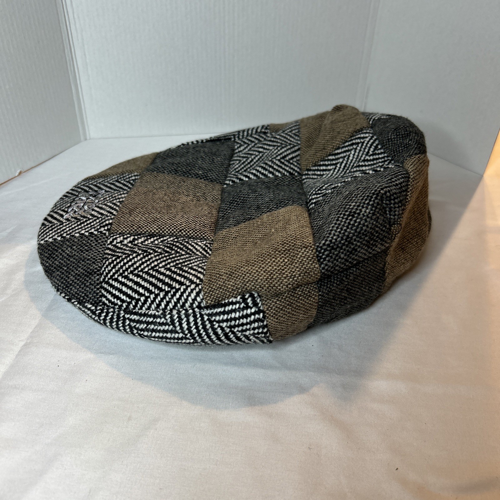 Men Flat Cap Patrick Francis Patchwork Wool Tweed… - image 3