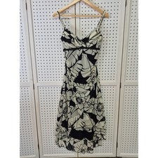 Vintage Ruby Rox Floral Mesh High Low Midi Dress Women's Size Large