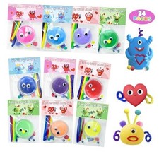  24 paquets de cartes Saint Valentin pour enfants salle de classe avec bricolage Saint Valentin - 24 paquets