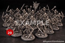 Skeleton Horde Lot 20 Undead Warrior Miniatures 28mm High Quality Resin D D