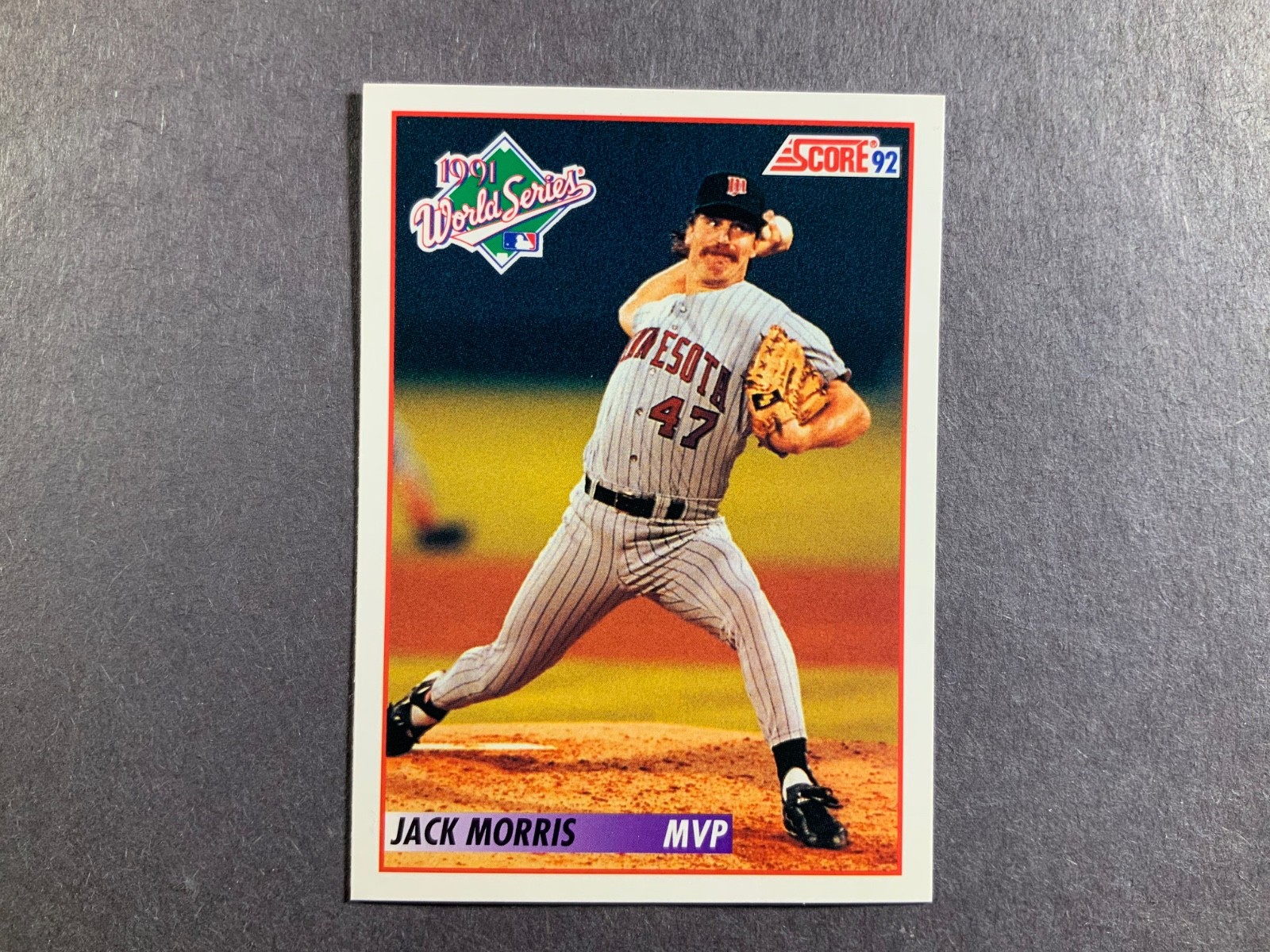 1992 Score #798 Jack Morris WS Minnesota Twins HOF