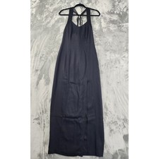 Vintage Niki Originals Taffeta Strappy Rhinestone Sheath Dress Size 10 Black