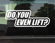 DO YOU EVEN LIFT? MEME 8" DIE CUT  VINYL DECAL / STICKER