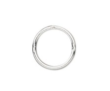 50 Sterling Silver 23 Gauge 6mm Round Soldered CLOSED Jump Rings with 4.9mm ID