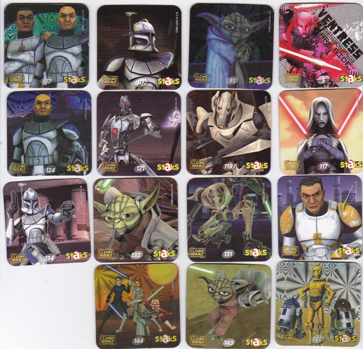 STAKS / IMANES DE COLECCIÓN CLONE WARS / STAR WARS ENVIO GRATIS DESDE 3 IMANES
