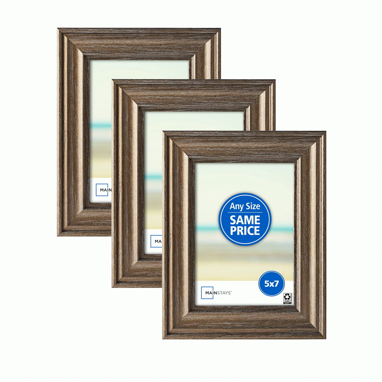 5x7"Inch Metallic Bronze Picture Frames, Set of 3, For Wall Gallery Display US eBay