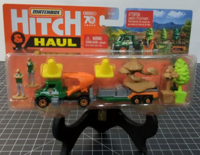 Matchbox Hitch & Haul Tree Lugger / MBX Utility Flatbed MBX Tree Service HML21