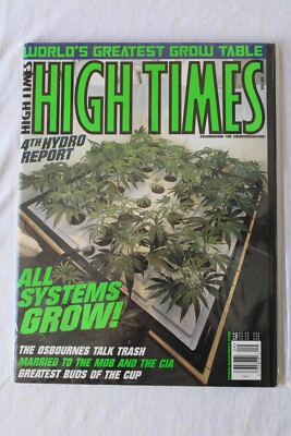 HIGH TIMES MAGAZINE September 2002 SEP 325 VINTAGE Mag NICE Ozzy ...