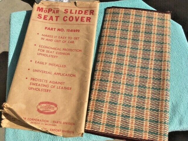 1930's - 1950's Mopar Chrysler Dodge Plymouth NOS Accessory Slider Seat Cover 
