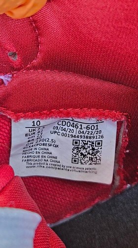 Air Jordan 1 Retro OG High Satin Red Size SIZE 10 MENS BB7 - Picture 5 of 9