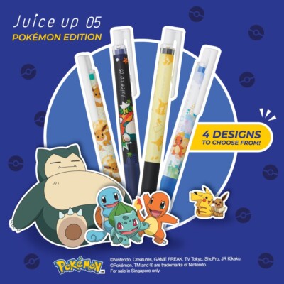 Pokemon Pilot Juice Up 0.5 Only available in Singapore Spore SG Exclusive