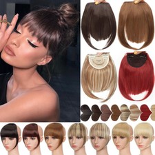 Real as Human Hair Topper Bangs Clip in Hairpiece Front Top Hairpiece For Women