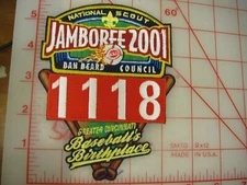 Dan Beard Council 2001 Jamboree JSP collectible Unit 1118 patch (mA)