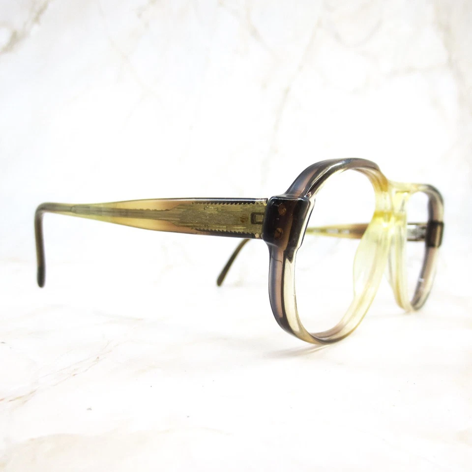 Marco de gafas Safilo Elasta 871 1023 dorado borde completo aviador 56-18-145 para mujer Foto 2 de 4