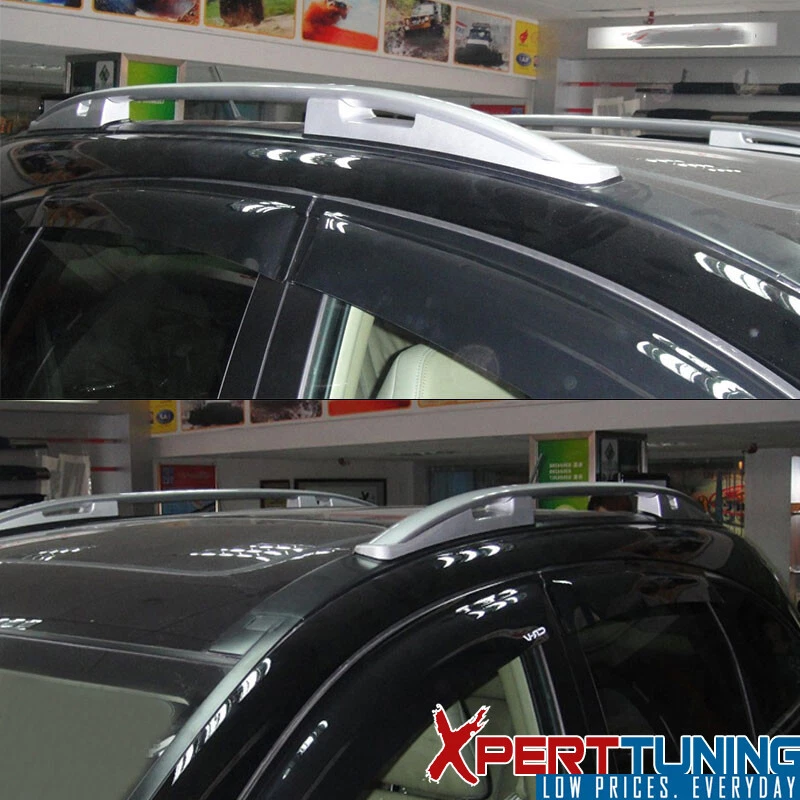 Fits 2007-2011 Honda CRV CR-V OE Factory Style Side Rail Bar Roof Rack Silver Foto 2 de 4