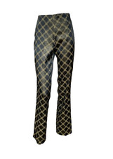 Versace Classic V2 vintage trousers in black with golden pattern - XS