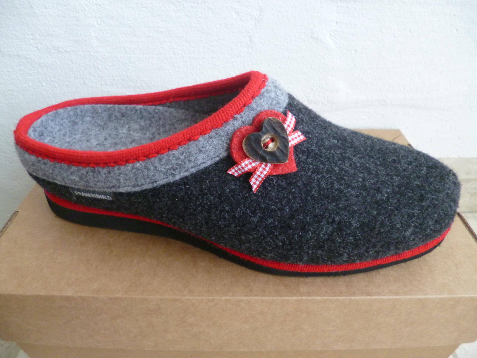 APL Frankenwald Ciabatta donna ciabatte grigio rosso per inserti sciolti art.126